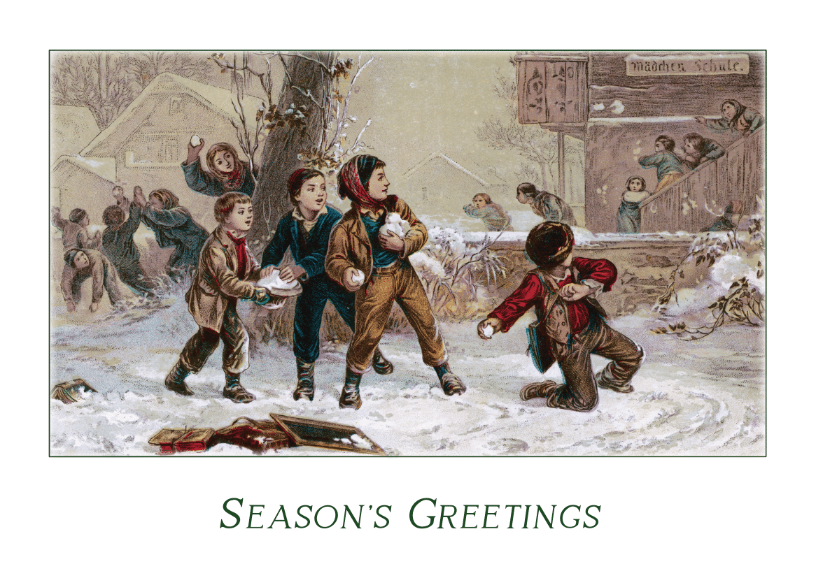 12 Sustainable Christmas Cards (vintage style) by Locky's Wonder Emporium