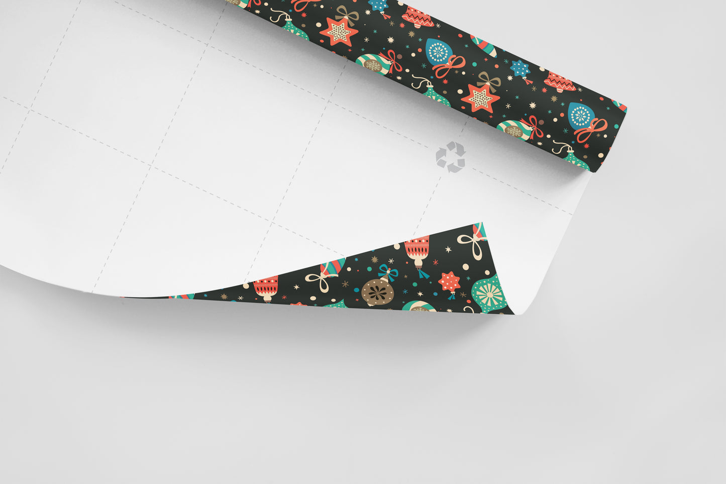 Bauble Noire wrapping paper (sheet = 70cm x 50cm)