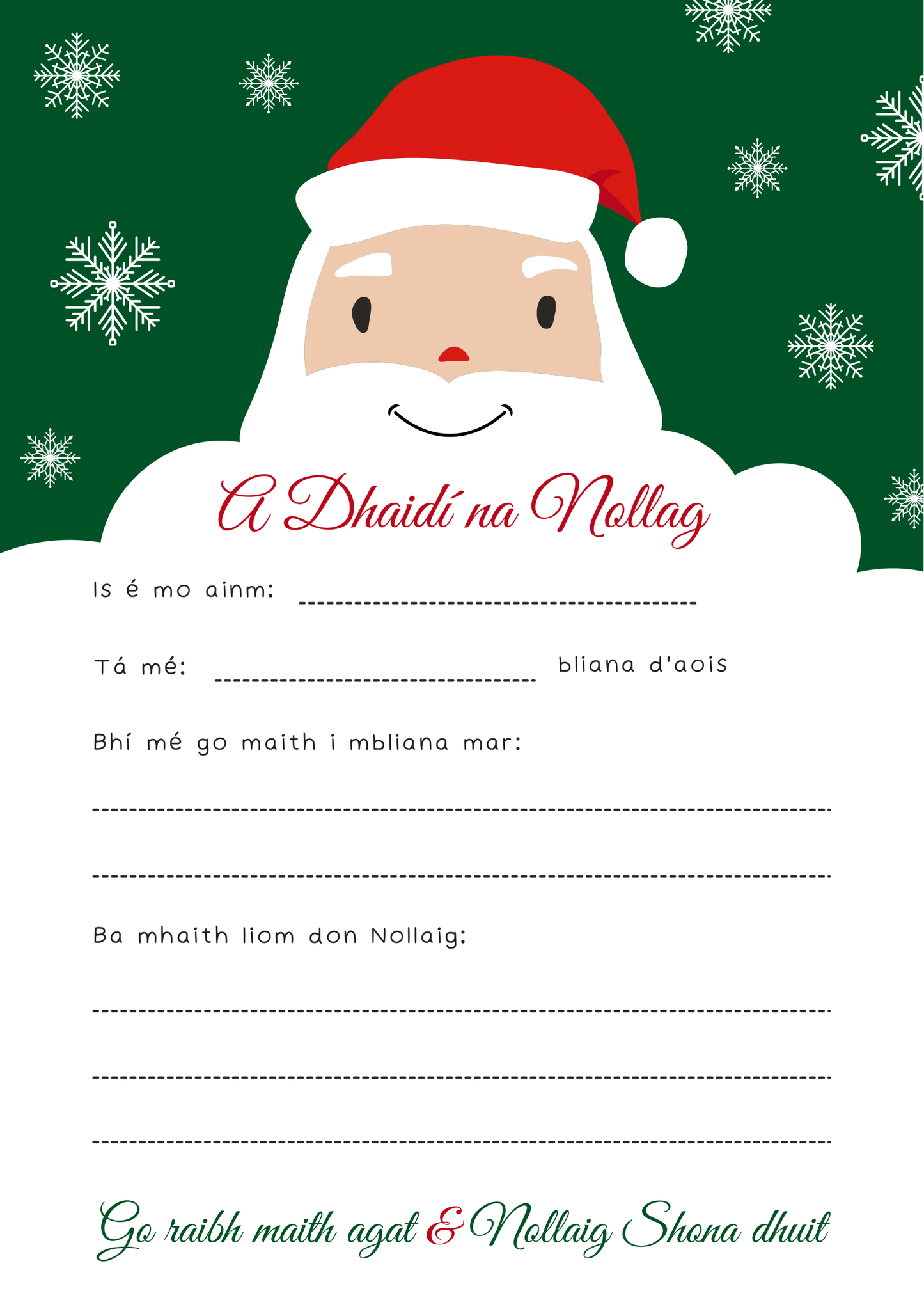 Sustainable Santa Letters Pack by Locky's Wonder Emporium
