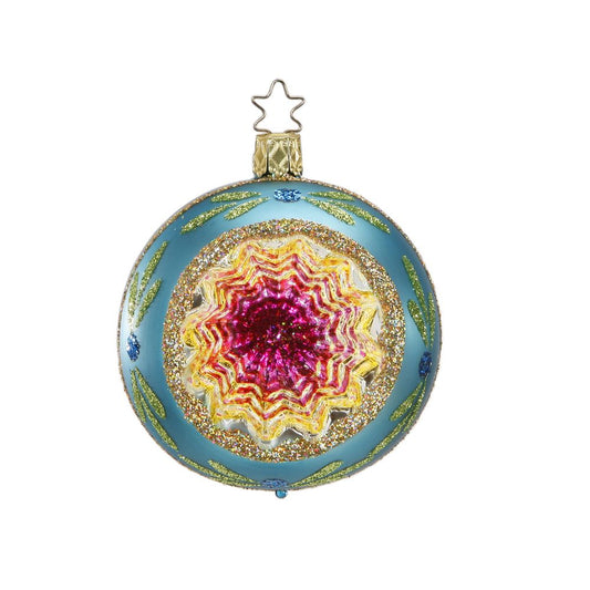 Glass Christmas Decorations (reflector ball - blue)
