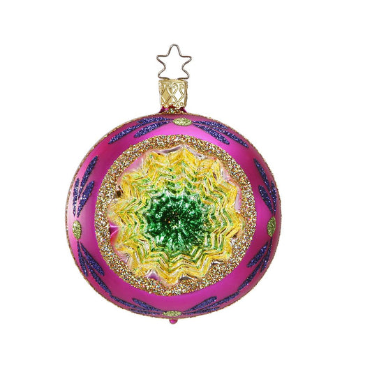 Glass Christmas Decorations (reflector ball - pink)