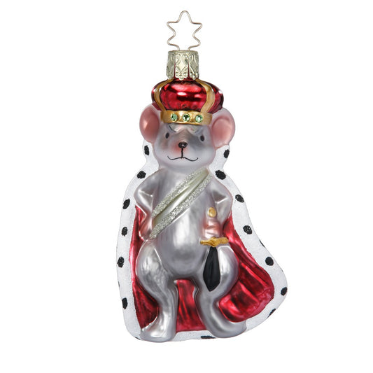 Glass Christmas Decoration 'The Mouse King'