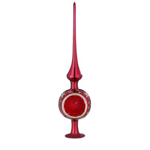 Red Christmas Tree Topper (glass)