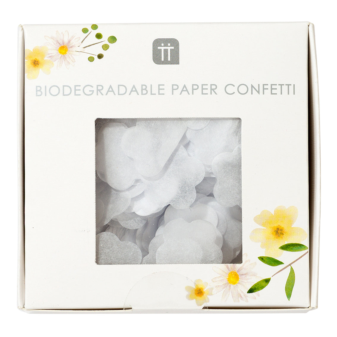 White Biodegradable Wedding Confetti