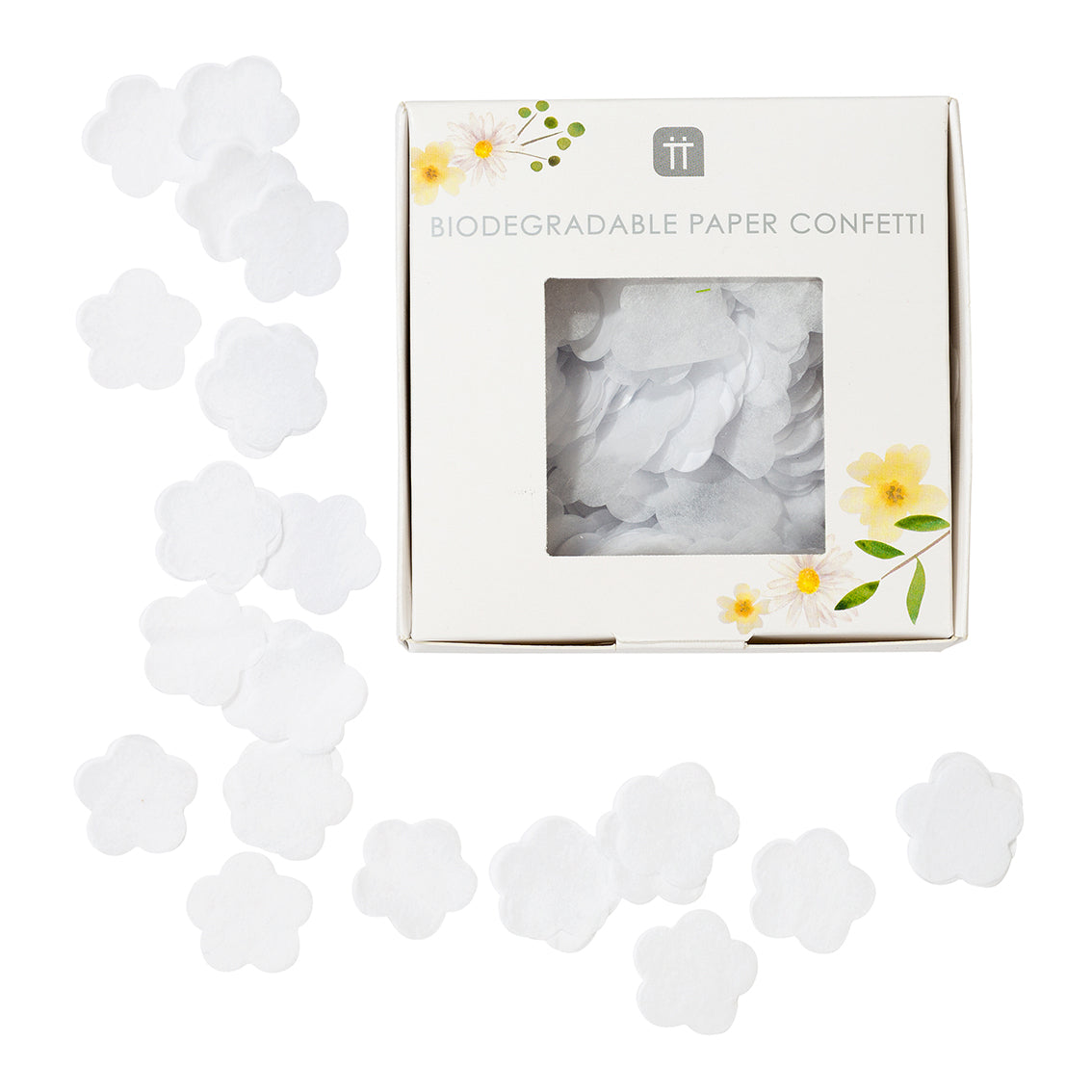 White Biodegradable Wedding Confetti