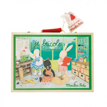 Wooden Tool Box and Tools